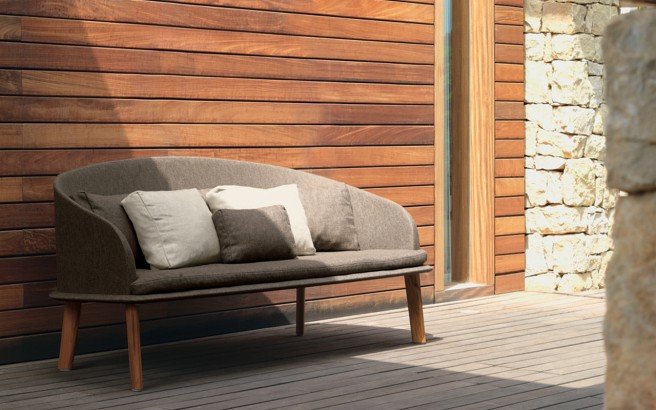 Cleo Outdoor Love-Seat Sofa by Talenti